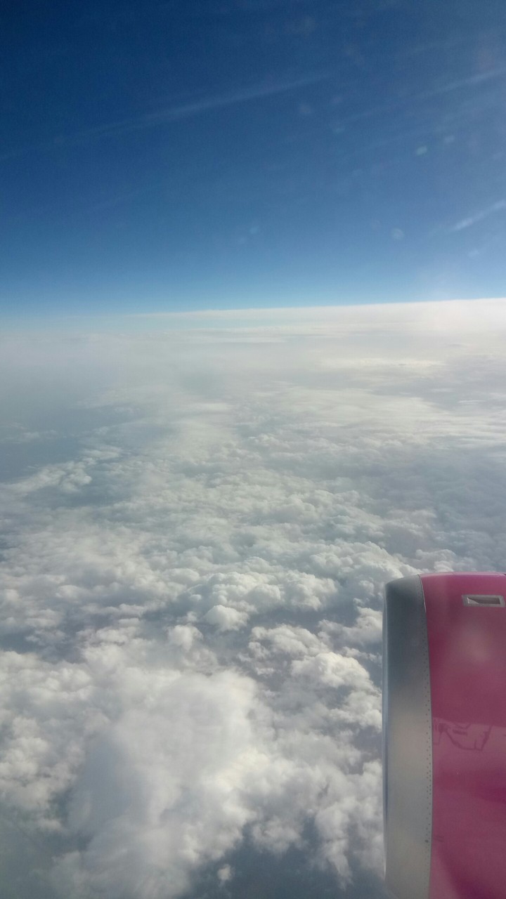 In the air