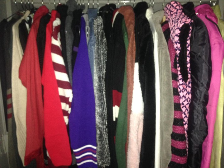 winter closet...