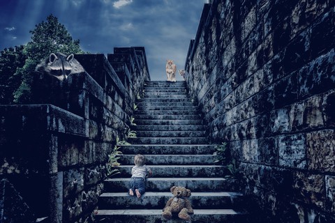 шпалери stairs, baby