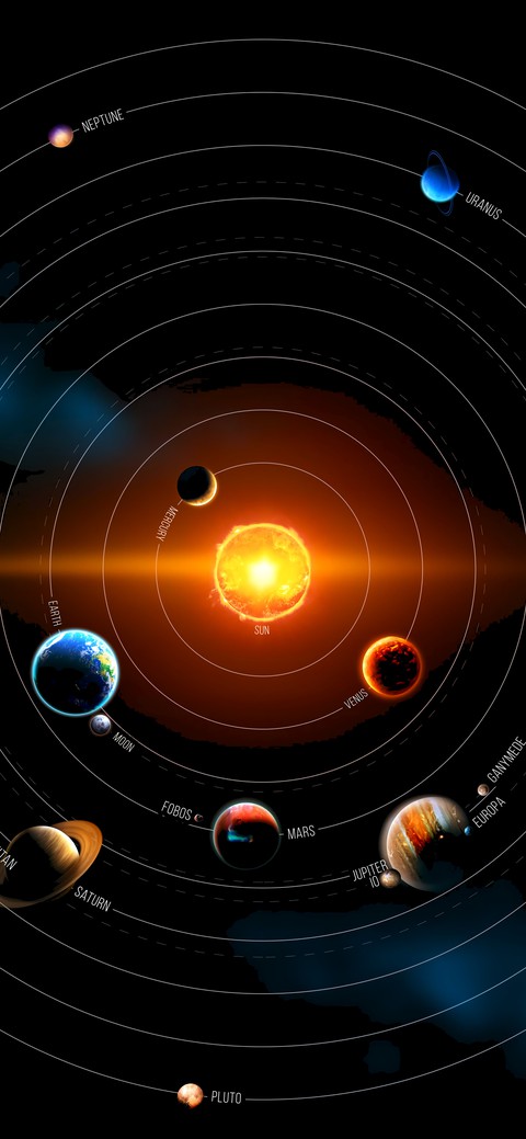 обои font, universe