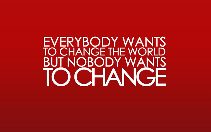 Be The Change motivational Qoute