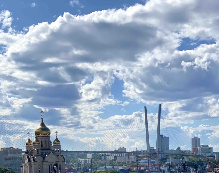 Vladivostok. Gold bridge