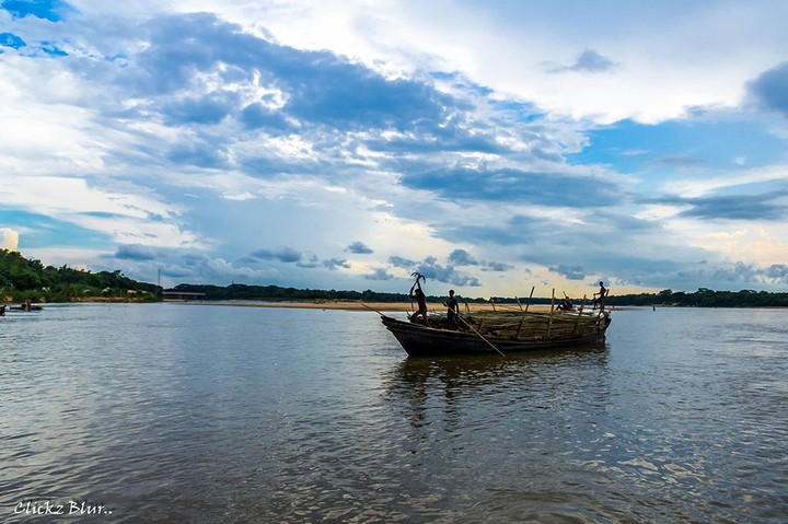 blue sky and river of Bangladesh