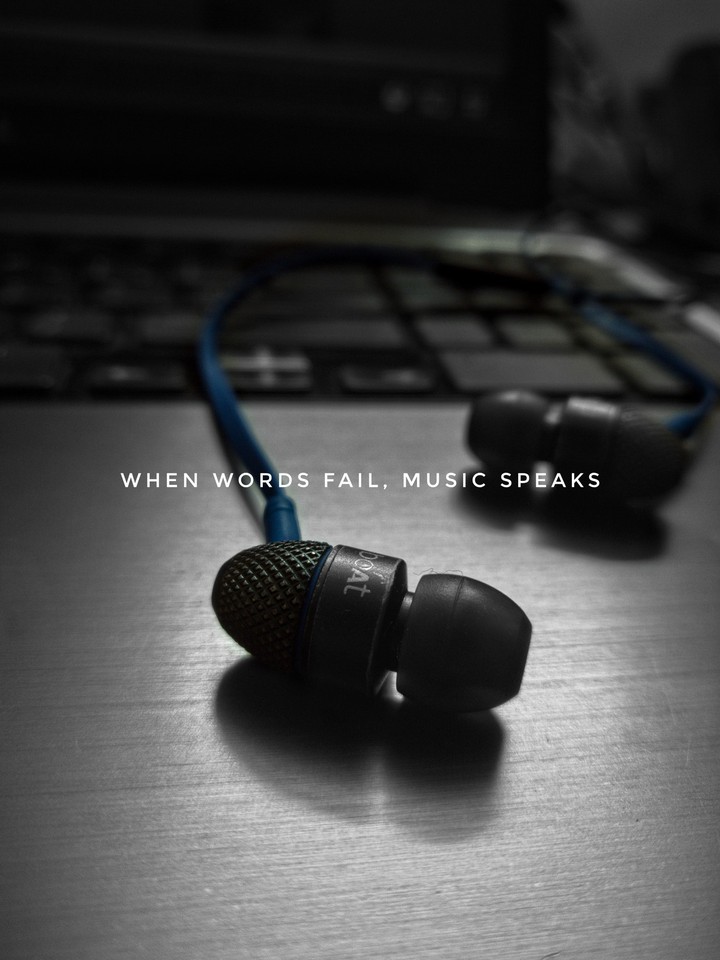 when words fail, music speaks