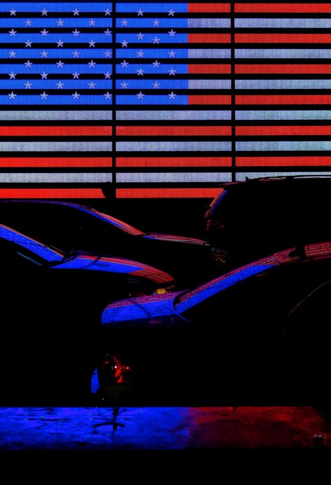 Bandera de EU 4k