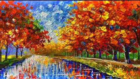 Knifepainting....
