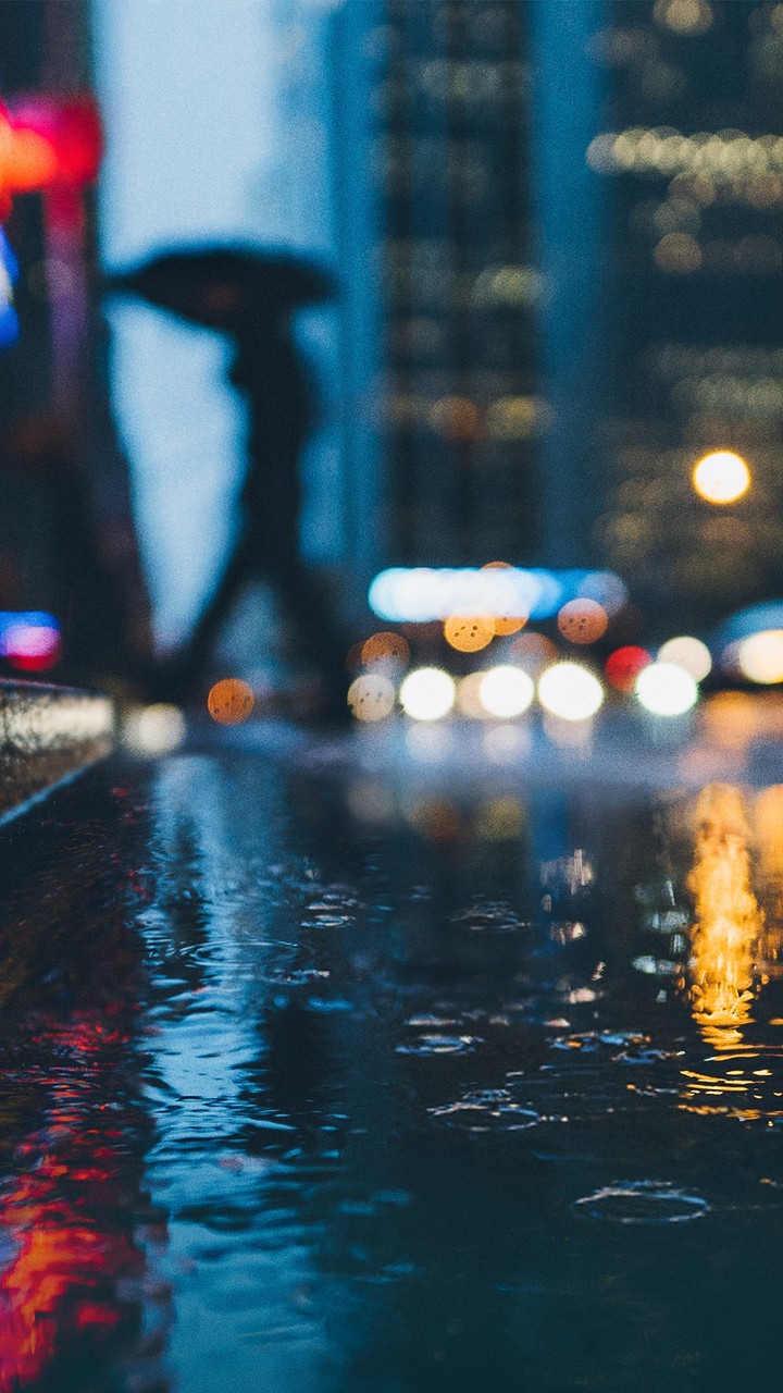 rain in the city