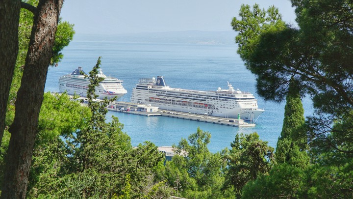 cruise ship in the Mediterranean
