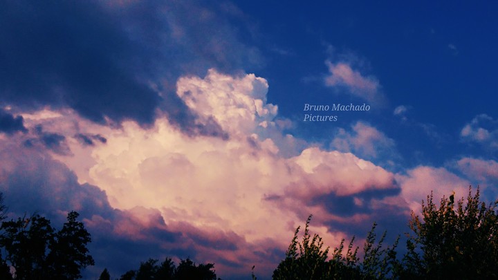 on the sky.