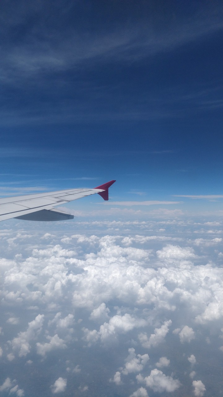 flying in clouds