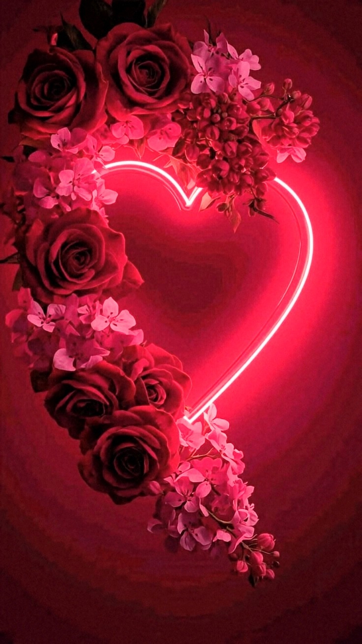 papéis de parede rose, heart