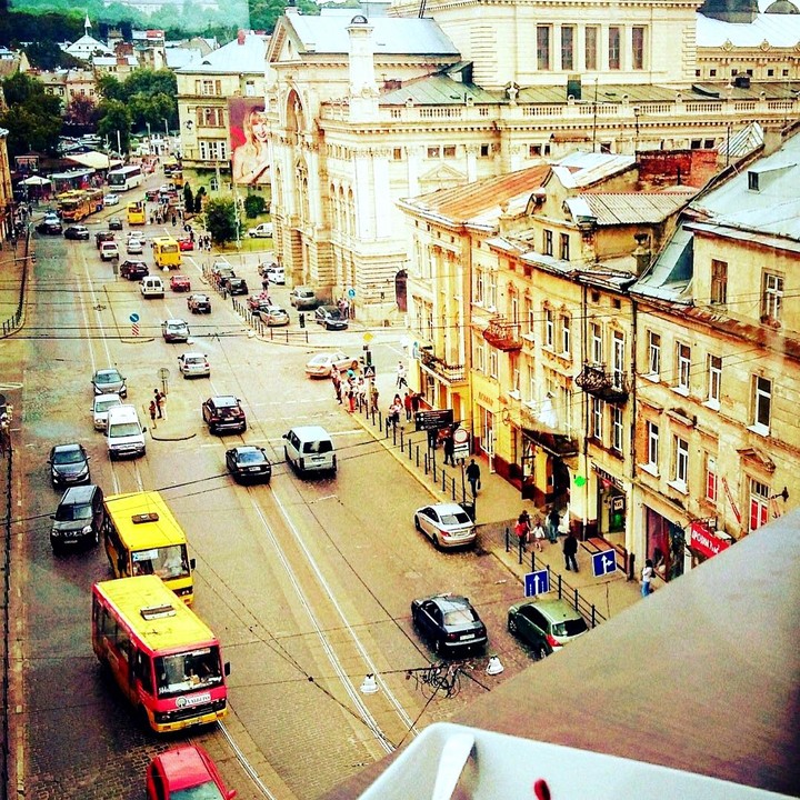 busy road