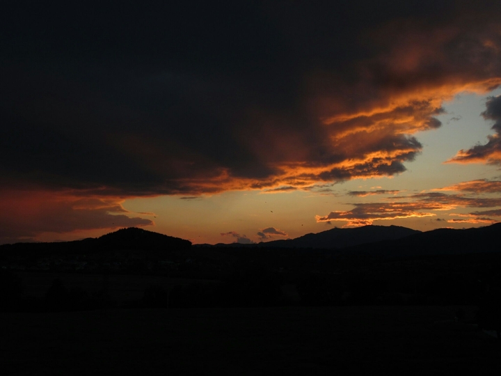 Dark sunset