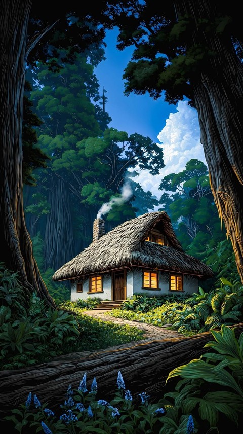 hut, jungle háttérképek