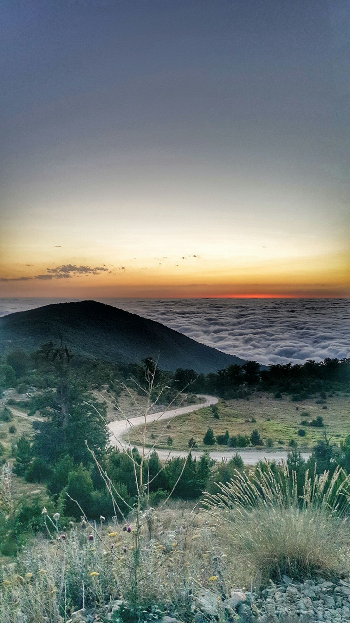Mountain sunset
