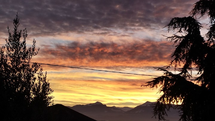 Coloured sky