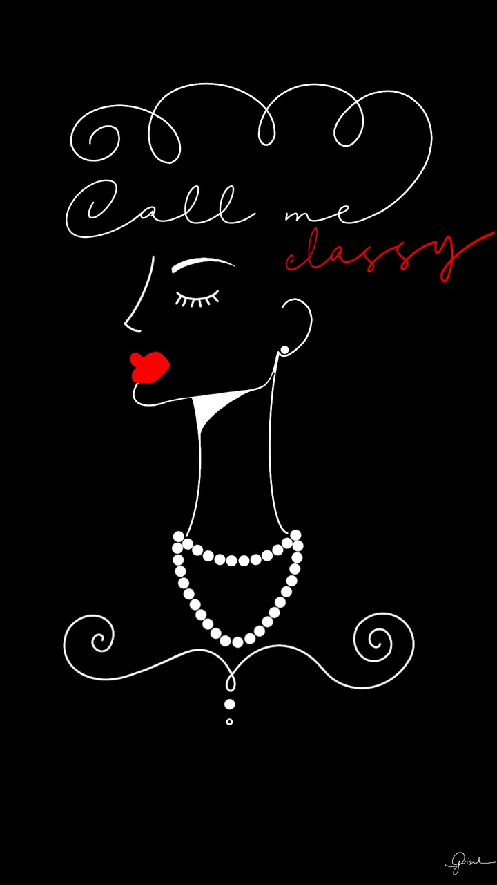 classy lady in red