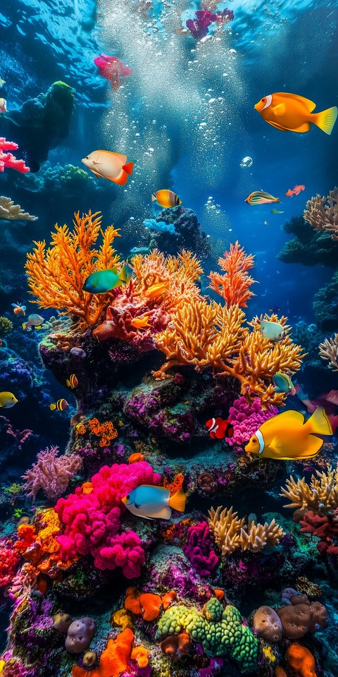 шпалери coral, cnidaria