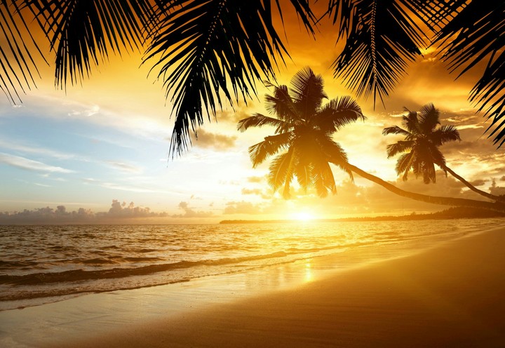 Beach at sunset