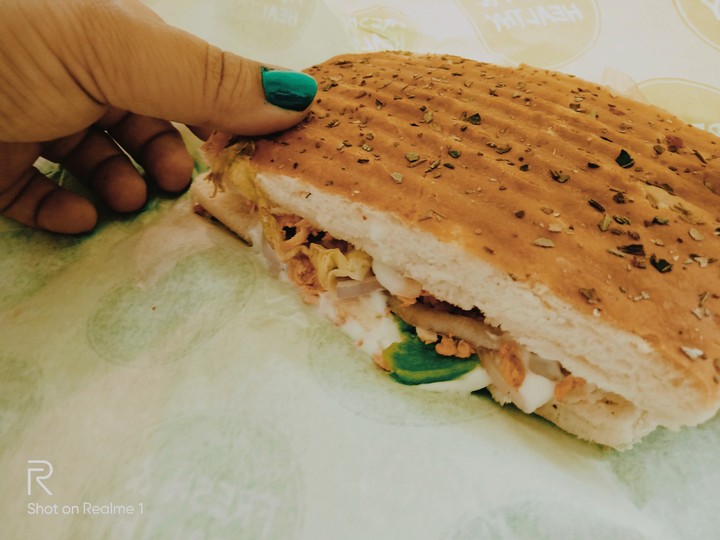 Herbed panini and smoked salmon