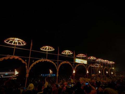 Ganga Aarti At Dashashwamedh Ghat