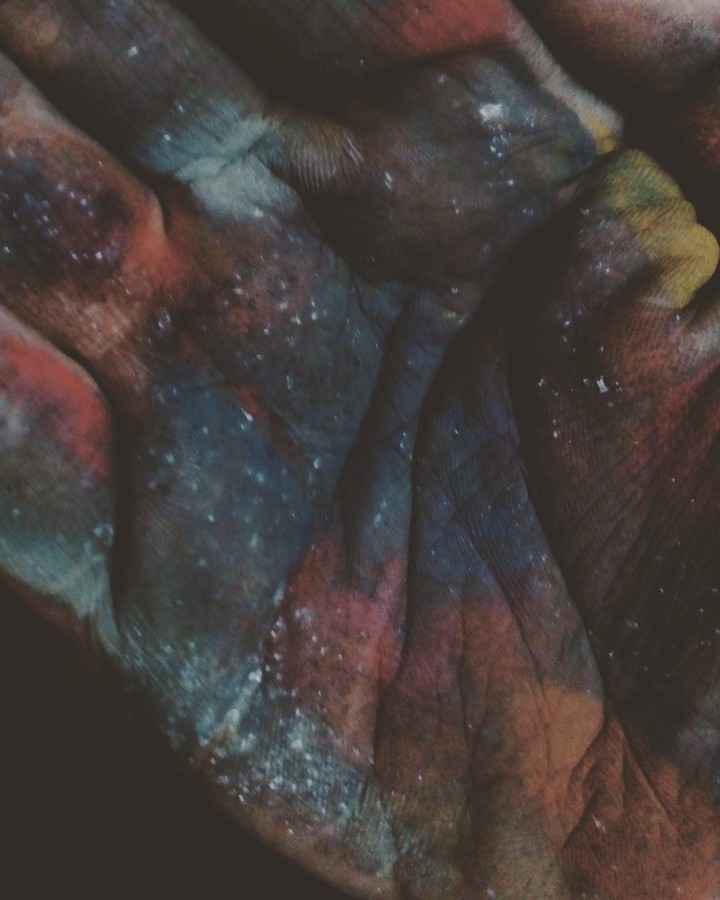 galaxy in hand