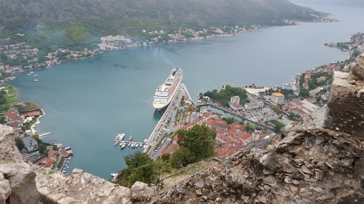 Kotor. Looking down from the fortress