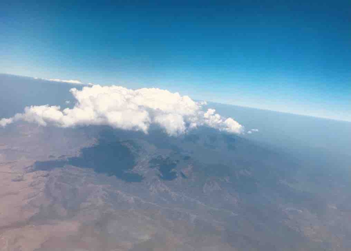Over the clouds