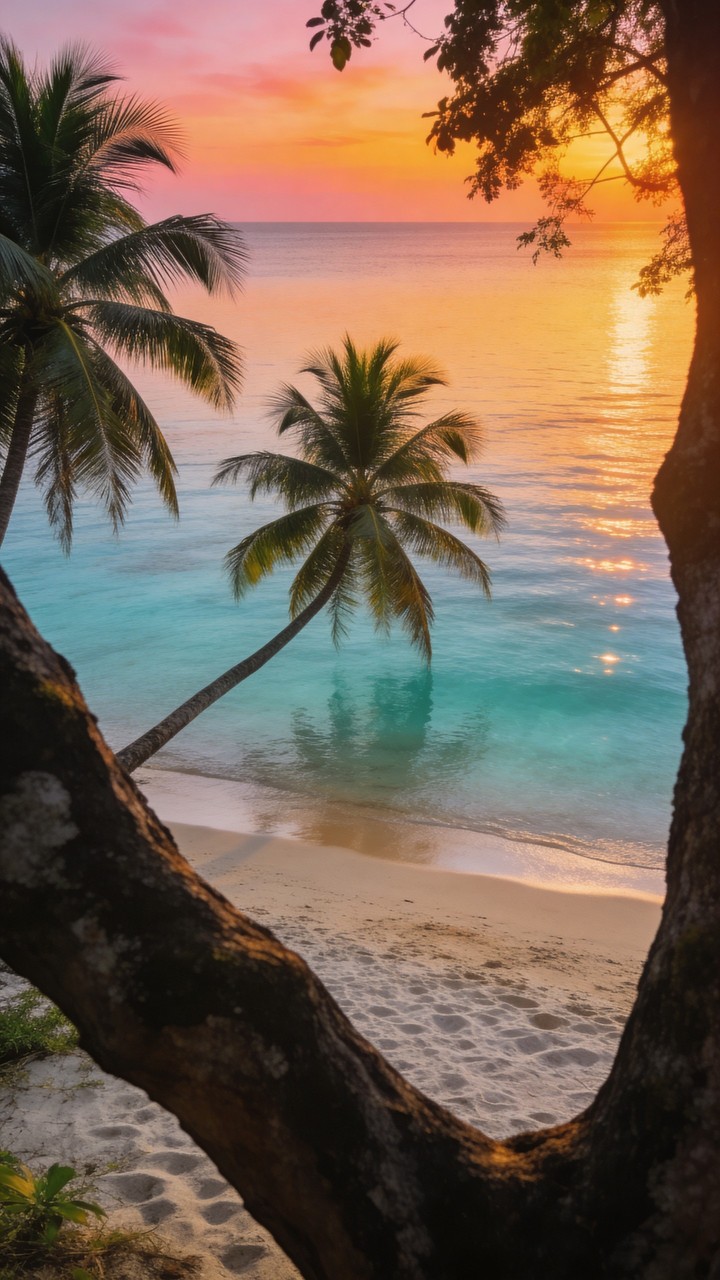 fonds d'écran beach, blue