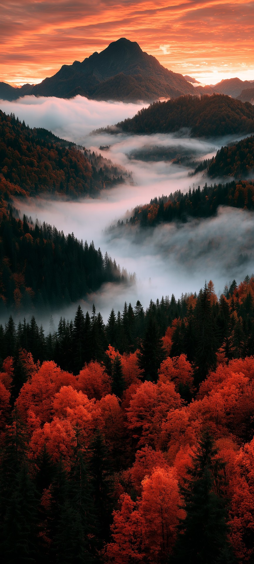 papéis de parede forest, sunrise