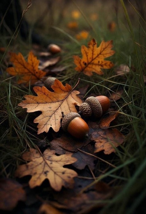 Brown, Acorn, Nut