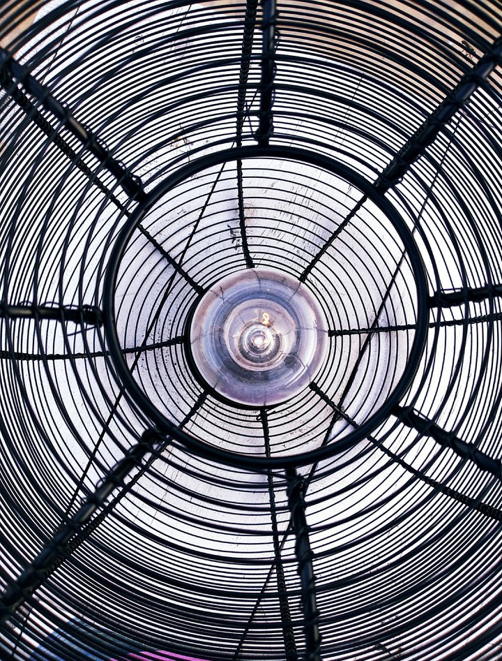 inside the lamp