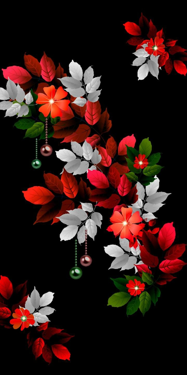 Red White Flower