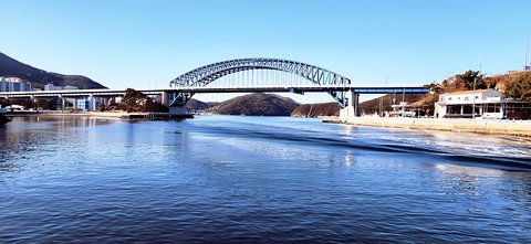 lake, bridge–tunnel壁紙