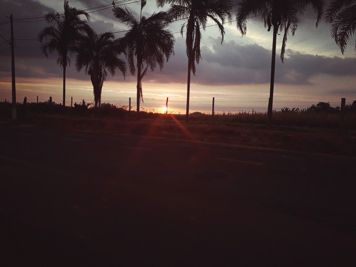 sun goes down