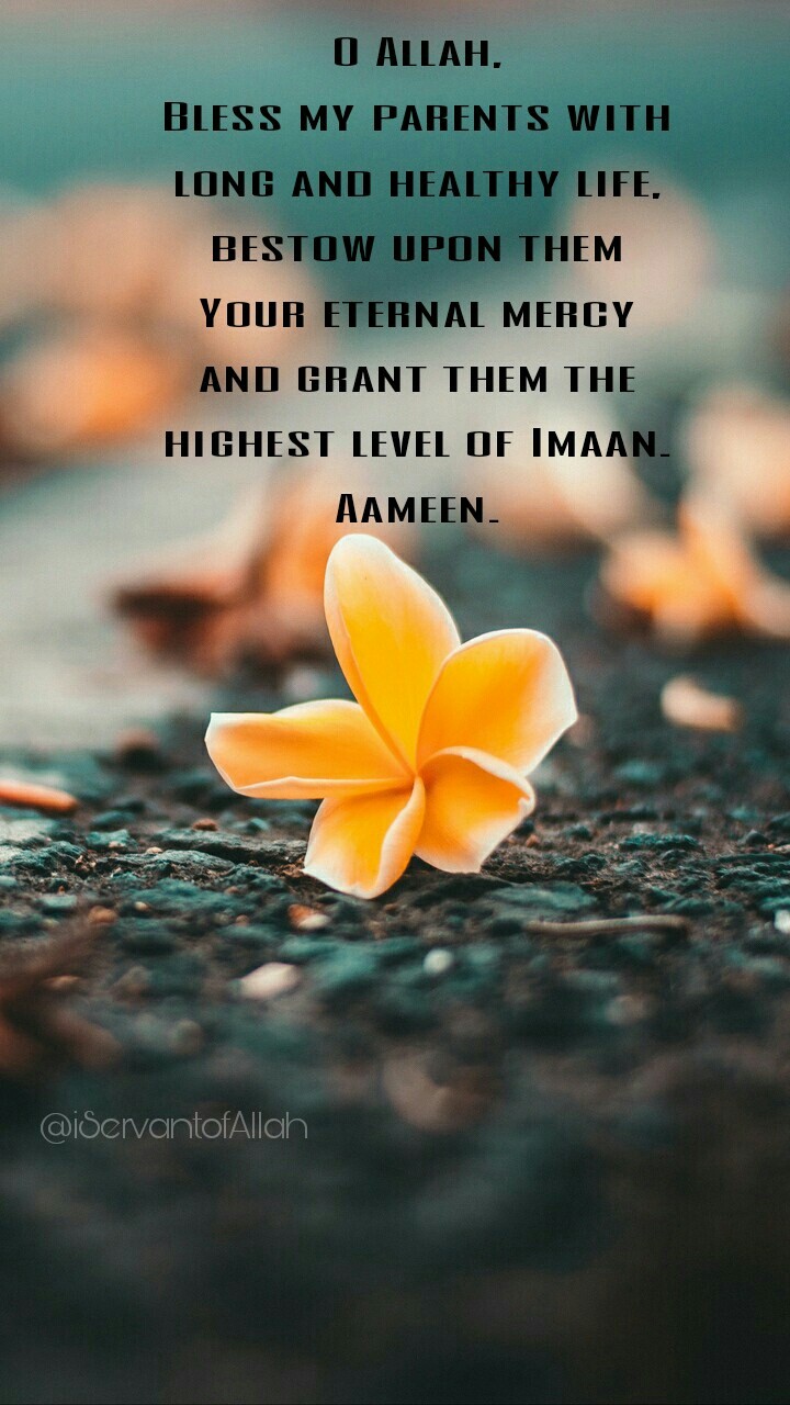 a beautiful Dua for parents.