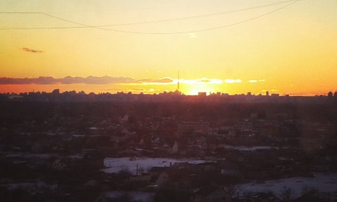 Sunset in Ukraine