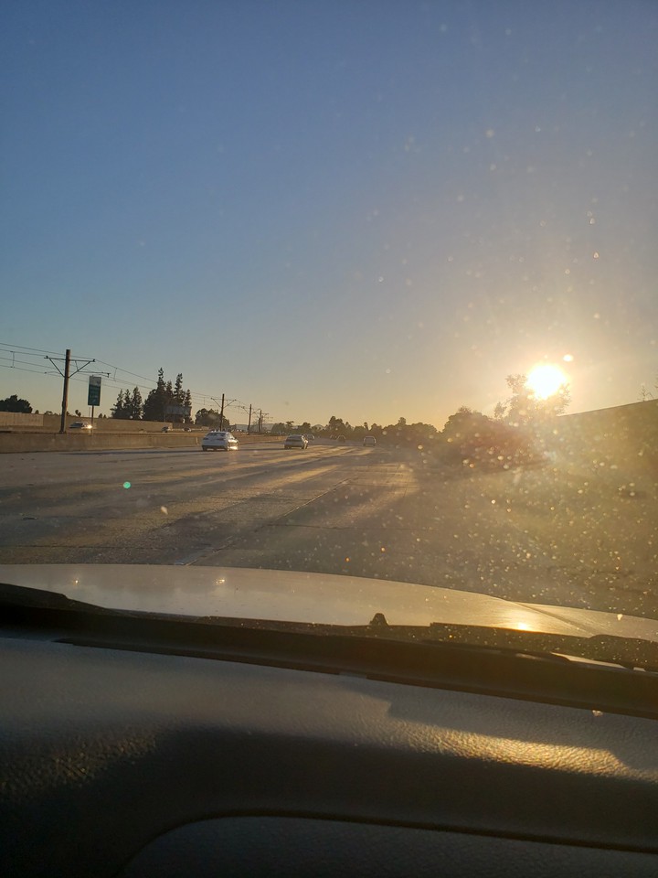 un hermoso atardecer