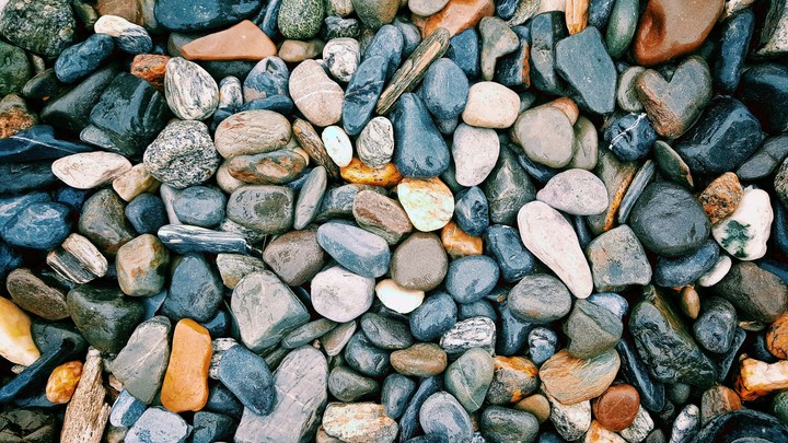Riverbed stones