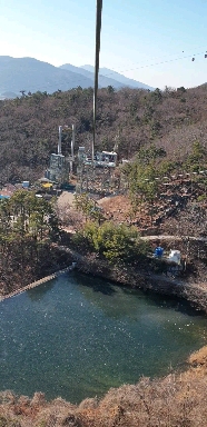 Zip-line (course 4) of Geumosan Mountain, Hadong-gun, Korea
