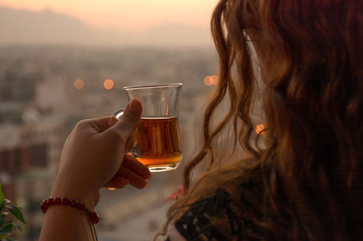 watching sunset 