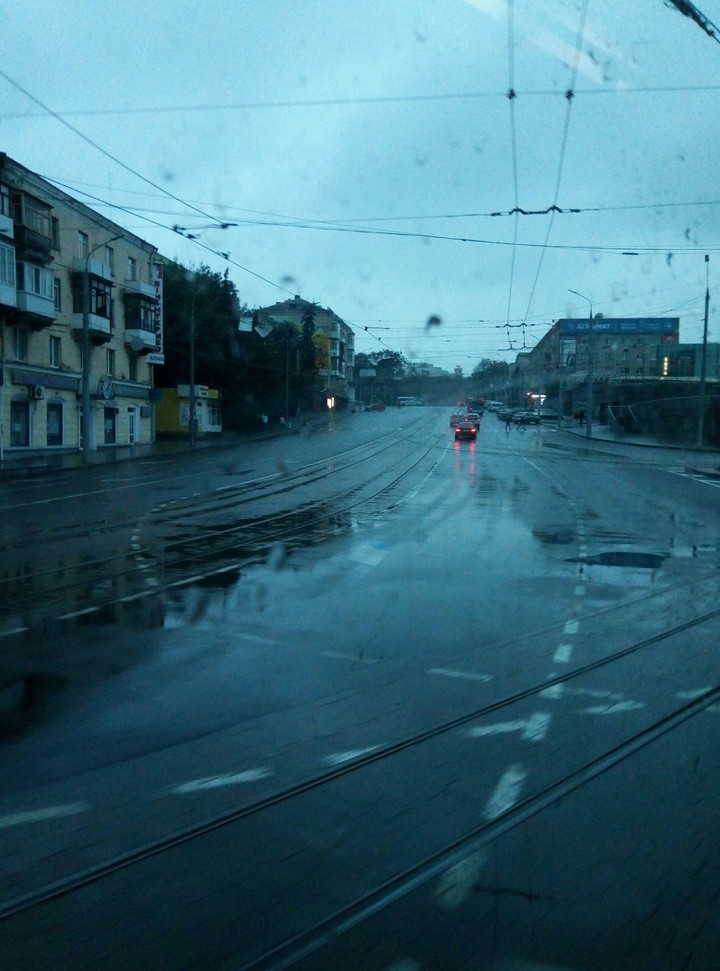 Rainy day in Vinnytsia