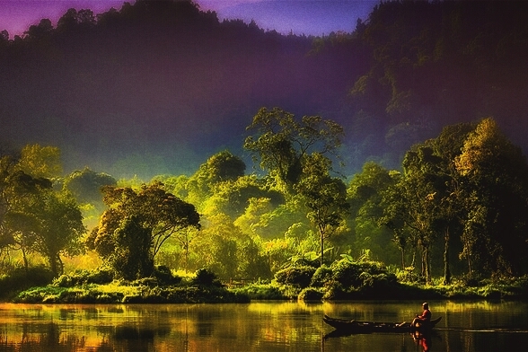 Landscape and sea
