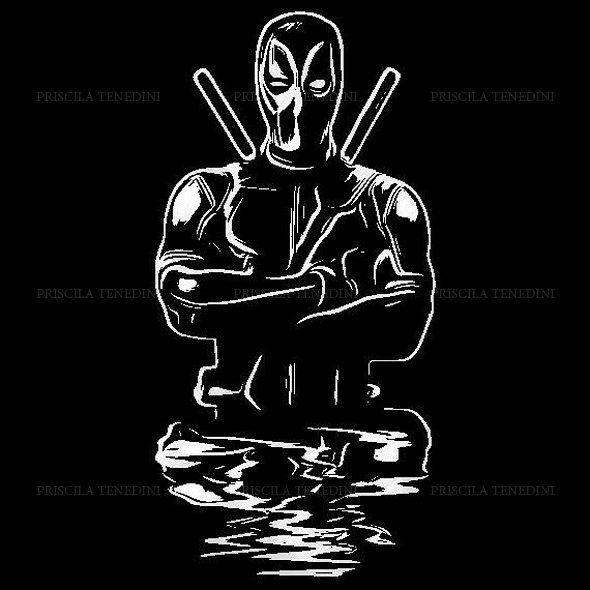 Dead Pool Hipster Art!