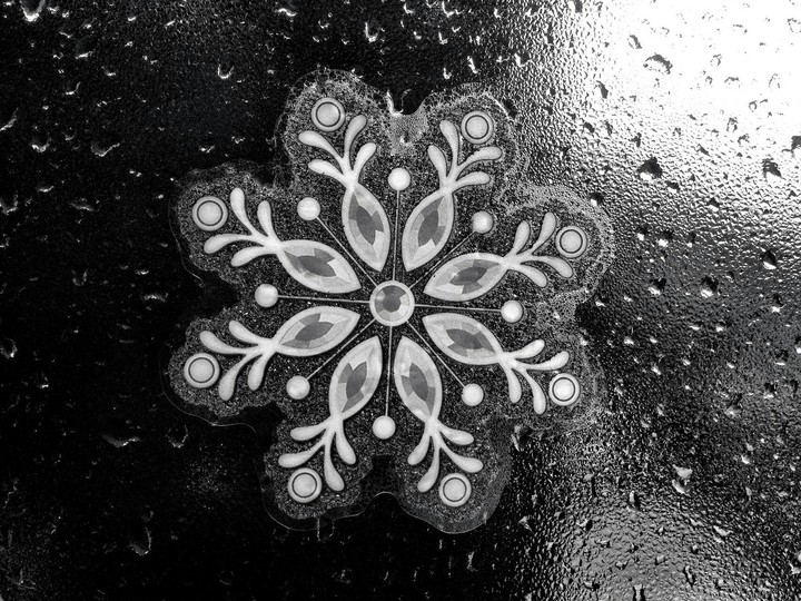 Winter sadness snowflake