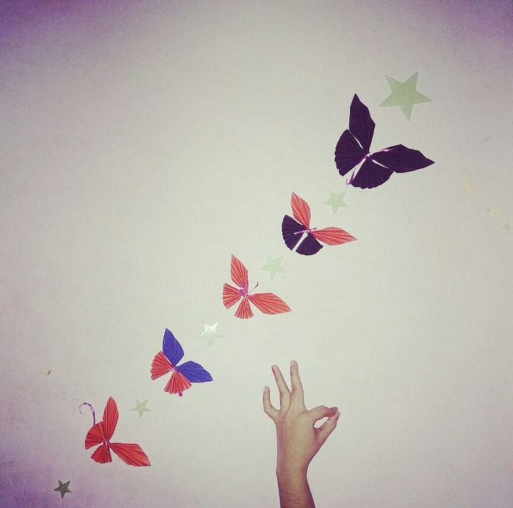 .Paper butterflies....