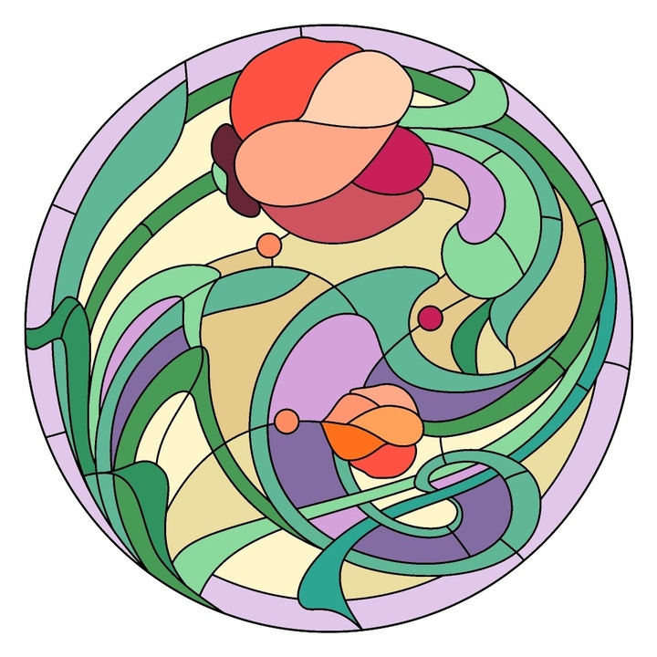 Stained Glass Tulip