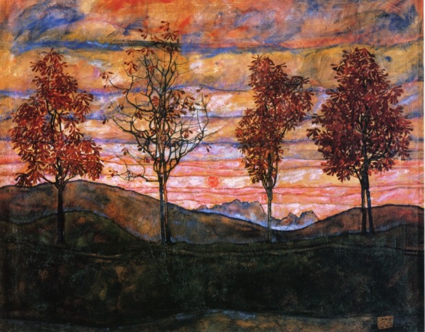 HERBST  by E. Schiele