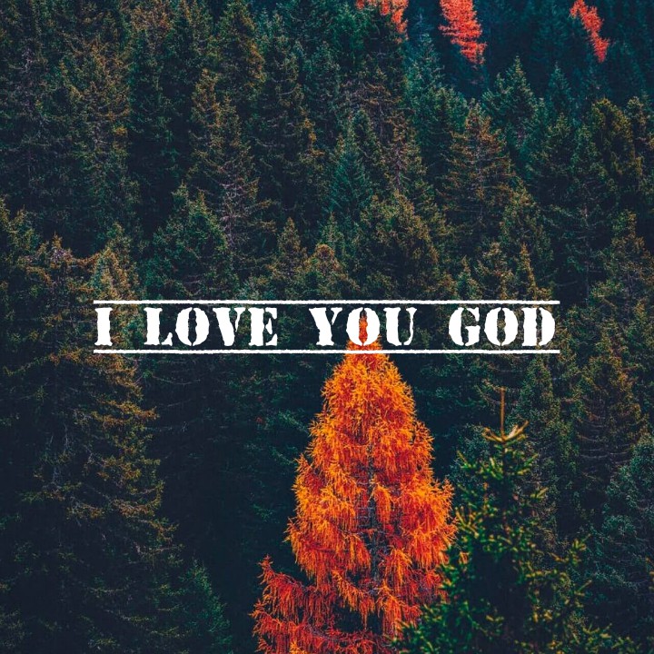 I love you God