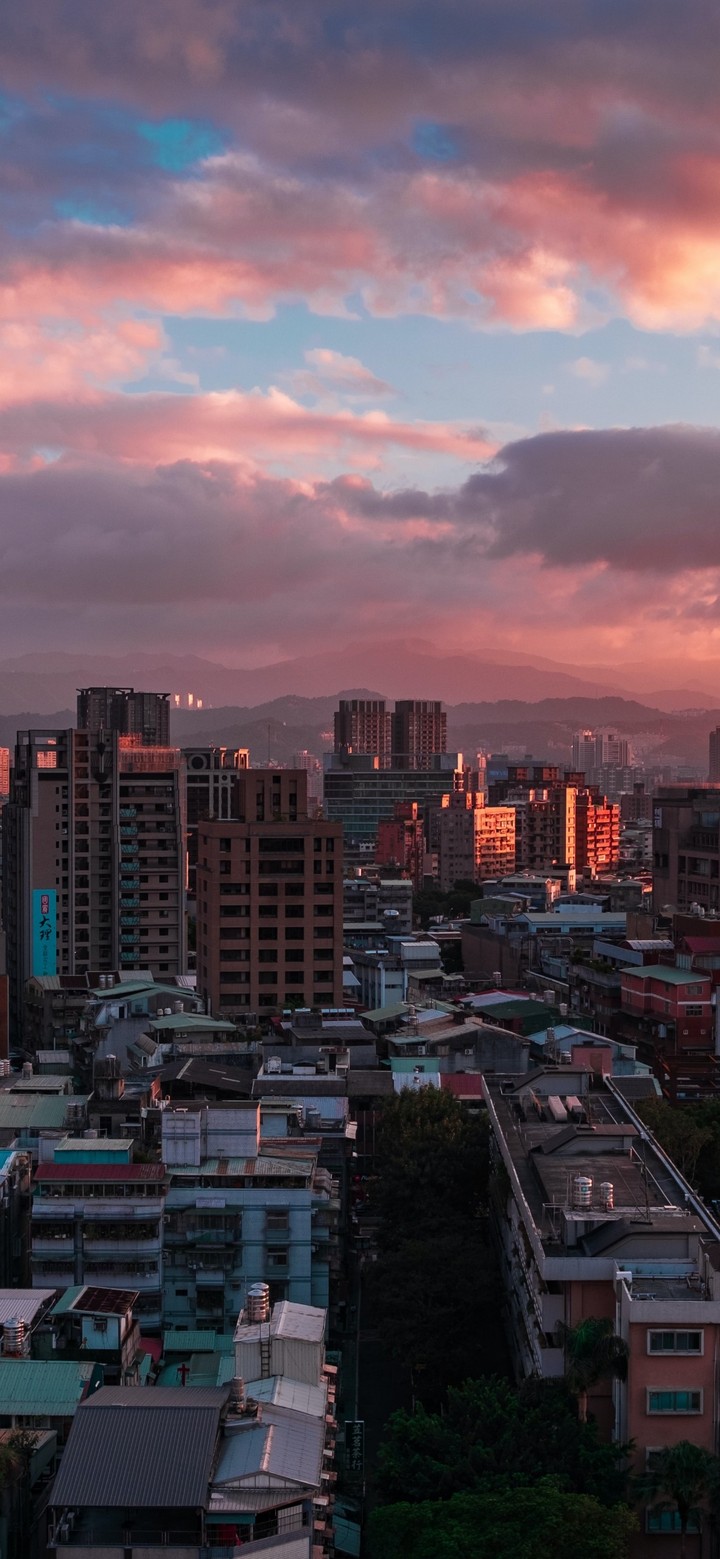 afterglow, city Hintergrundbilder